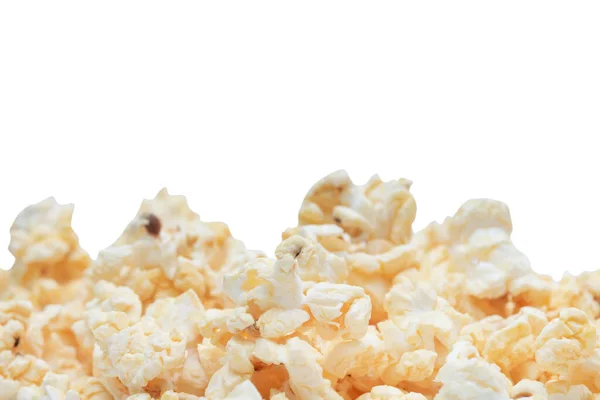 Popcorn Isolerad Vit Bakgrund Klippning Vägar — Stockfoto