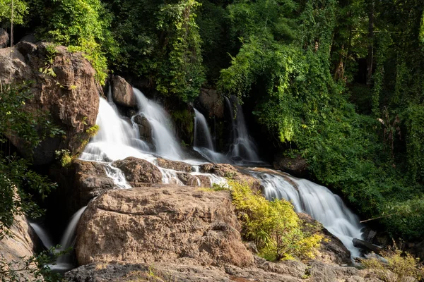 Beautiful Waterfall Landscape Pha Sua Waterfall Maehongson Thailand — Stock Photo, Image