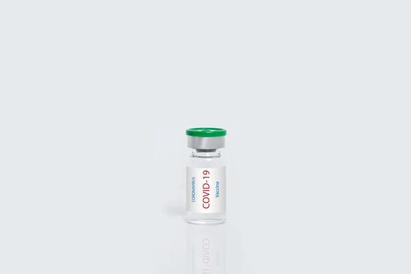 Coronavirus Impfstoff Covid Impfstoff Gesundheitswesen Und Medizinisches Konzept Auf Weißem — Stockfoto
