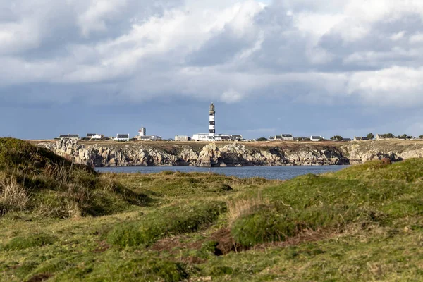Plage Prat Ouessant Wyspa Ushant Bretanii Francuskie Skaliste Wybrzeże Północnej — Zdjęcie stockowe