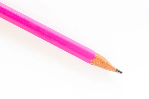 白地にピンクの鉛筆 — ストック写真