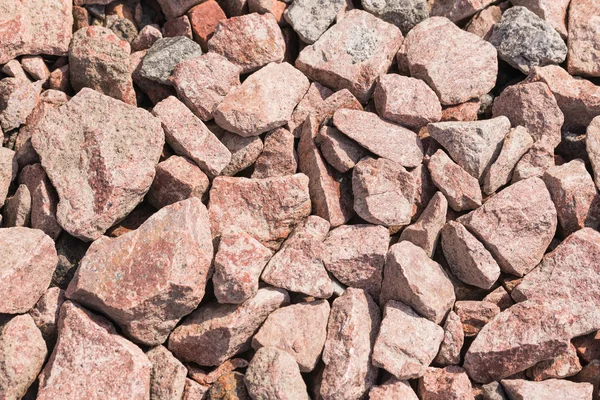 Detalle de las grandes piedras trituradas rosadas —  Fotos de Stock