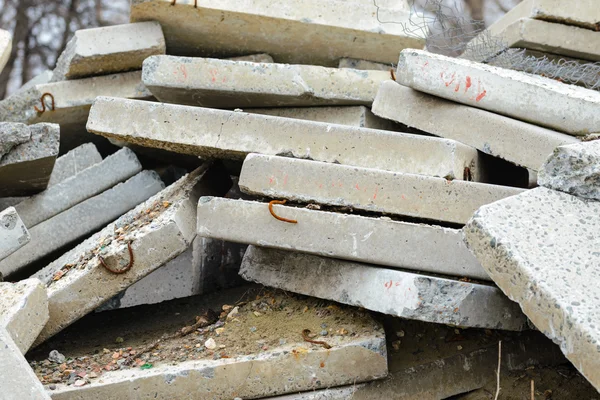 Lastre di cemento armato — Foto Stock