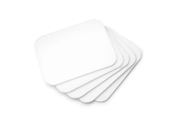 White Foam Trays — Stock Photo, Image