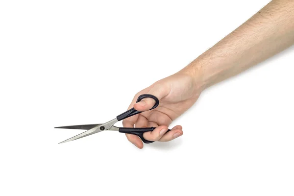 Woman Holding Scissors — Stock Photo, Image