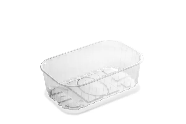 Little Transparent Plastic Crate — Stock Photo, Image