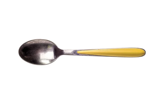 Spoon with Yellow Handle — Stock Photo, Image