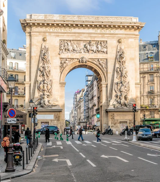 Porte Saint Denis em Paris — Fotografia de Stock