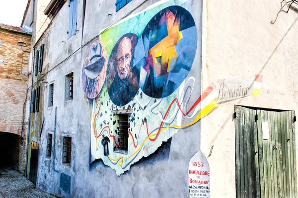 Saludecio の壁画 — ストック写真