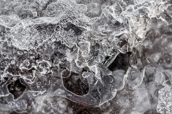 冷冻水的抽象宏 — 图库照片