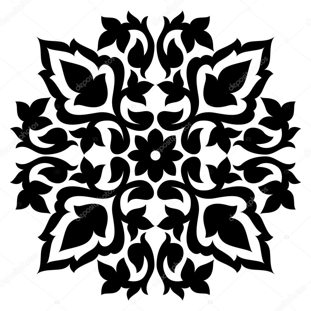 Antique ottoman turkish pattern vector design sixty seven