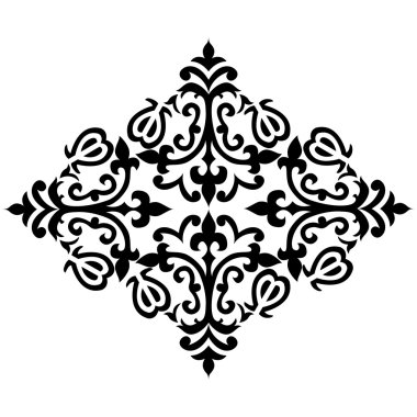 Antika Osmanlı Türk desen vektör tasarımı altmış iki