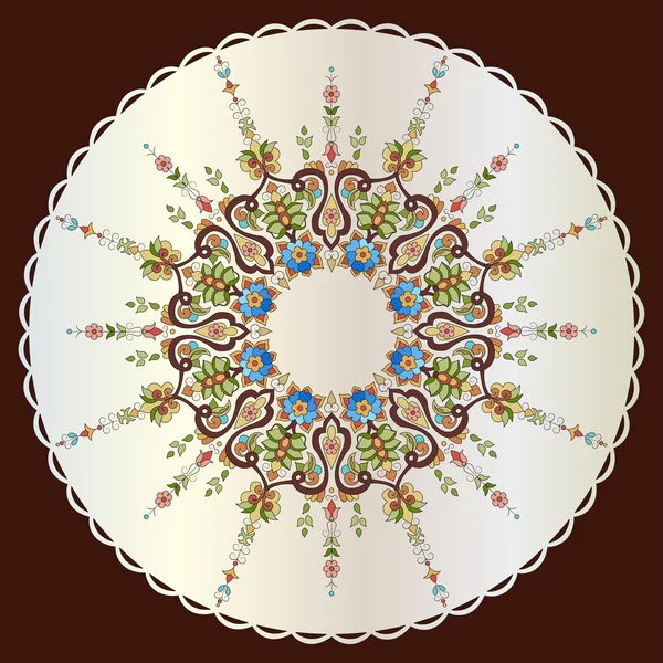 Antique ottoman turque motif vectoriel conception soixante-dix-sept — Image vectorielle