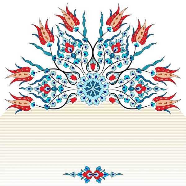 Antiguo otomano patrón turco diseño vectorial noventa — Archivo Imágenes Vectoriales