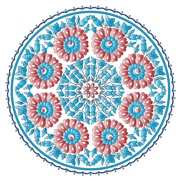 Antique ottoman turque motif vectoriel conception quatre-vingt-dix-huit — Image vectorielle