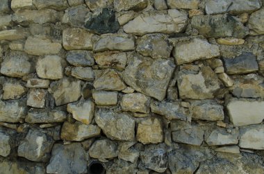 El yapımı taş duvar