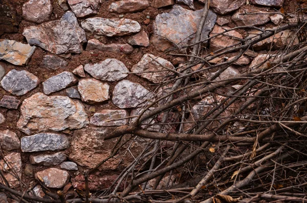 Pared de piedra tres —  Fotos de Stock