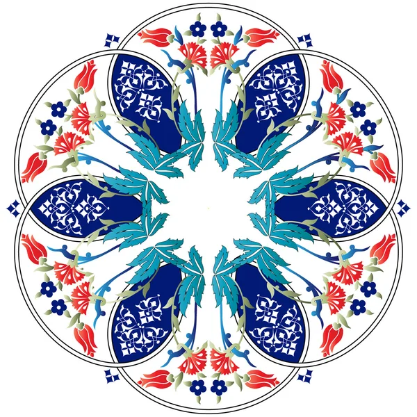Οθωμανική μοτίβα σχεδιασμός σειρά ενενήντα ένα έγχρωμο — Διανυσματικό Αρχείο