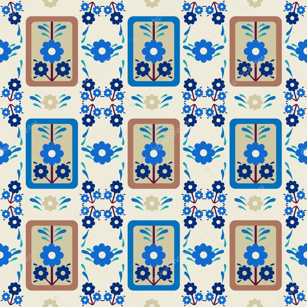 oriental style seamless pattern vector