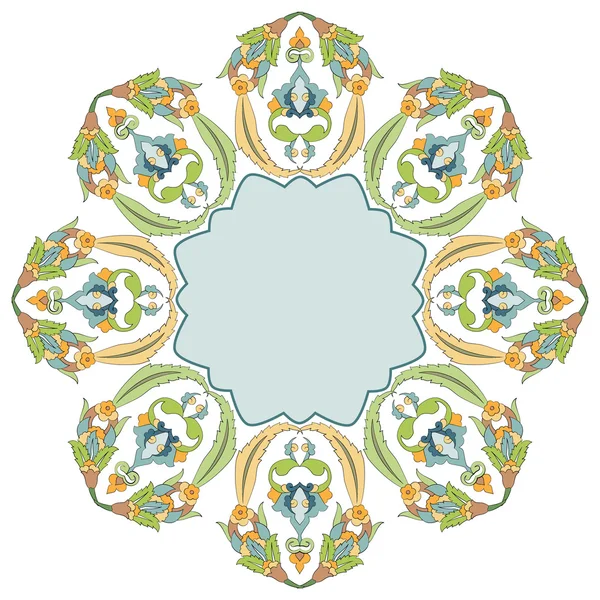 円形の花背景 4 — ストックベクタ