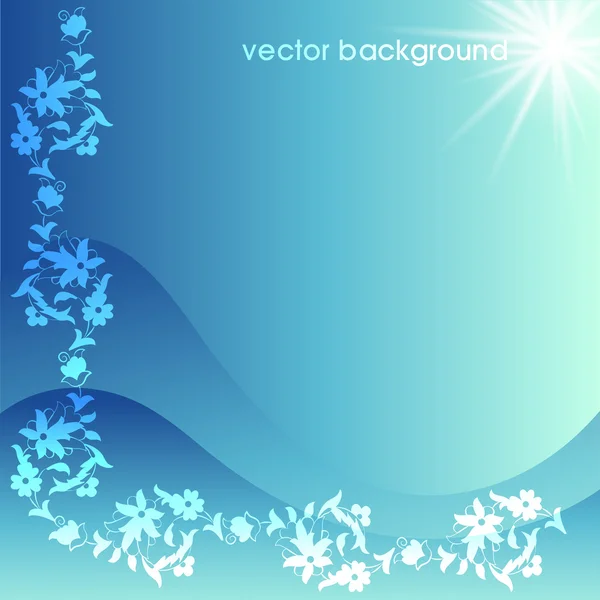 Floral vector background six — Stock Vector