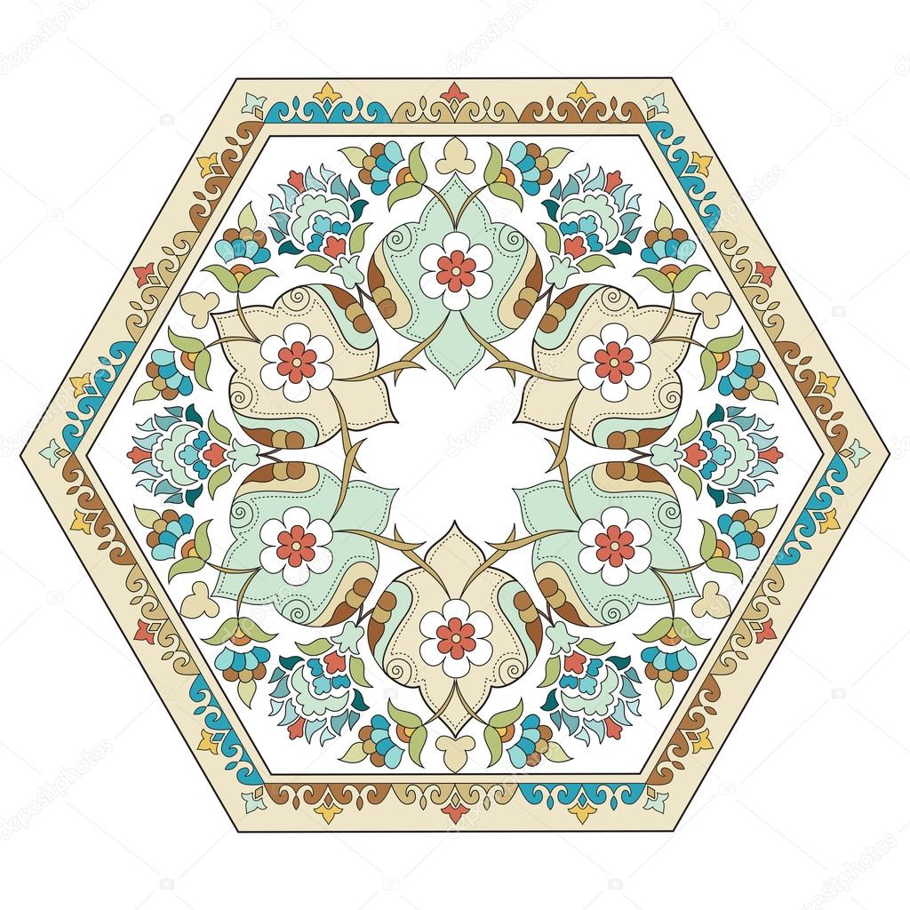 artistic ottoman pattern series four