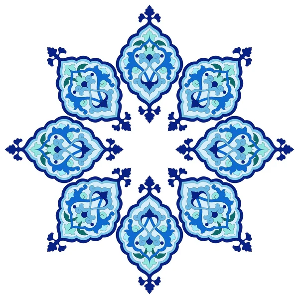 Konstnärliga ottomanska mönster-serien fiveteen — Stock vektor
