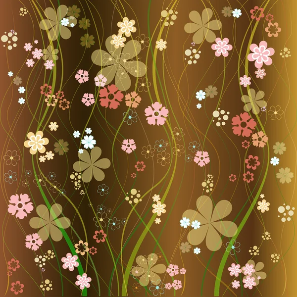 Fundo floral vetor oito — Vetor de Stock