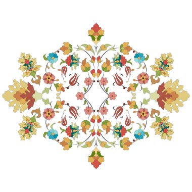 sanatsal Osmanlı desen serisi otuz üç