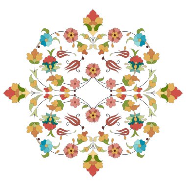 sanatsal Osmanlı desen serisi otuz iki