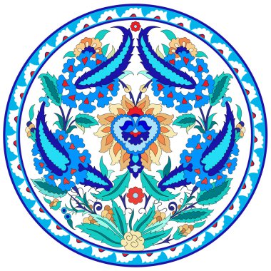 sanatsal Osmanlı desen serisi kırk yedi