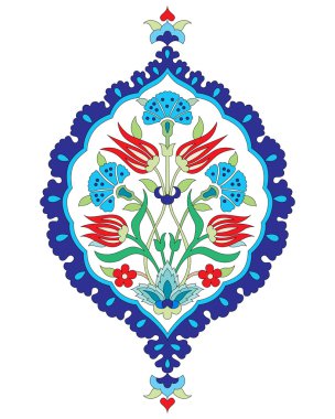sanatsal Osmanlı seamless modeli serisi altmış altı
