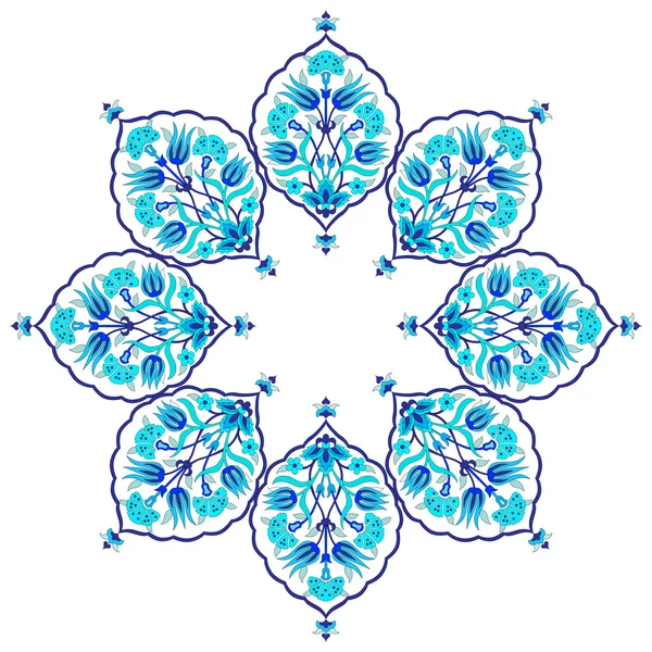 sanatsal Osmanlı seamless modeli serisi Altmış sekiz mavi