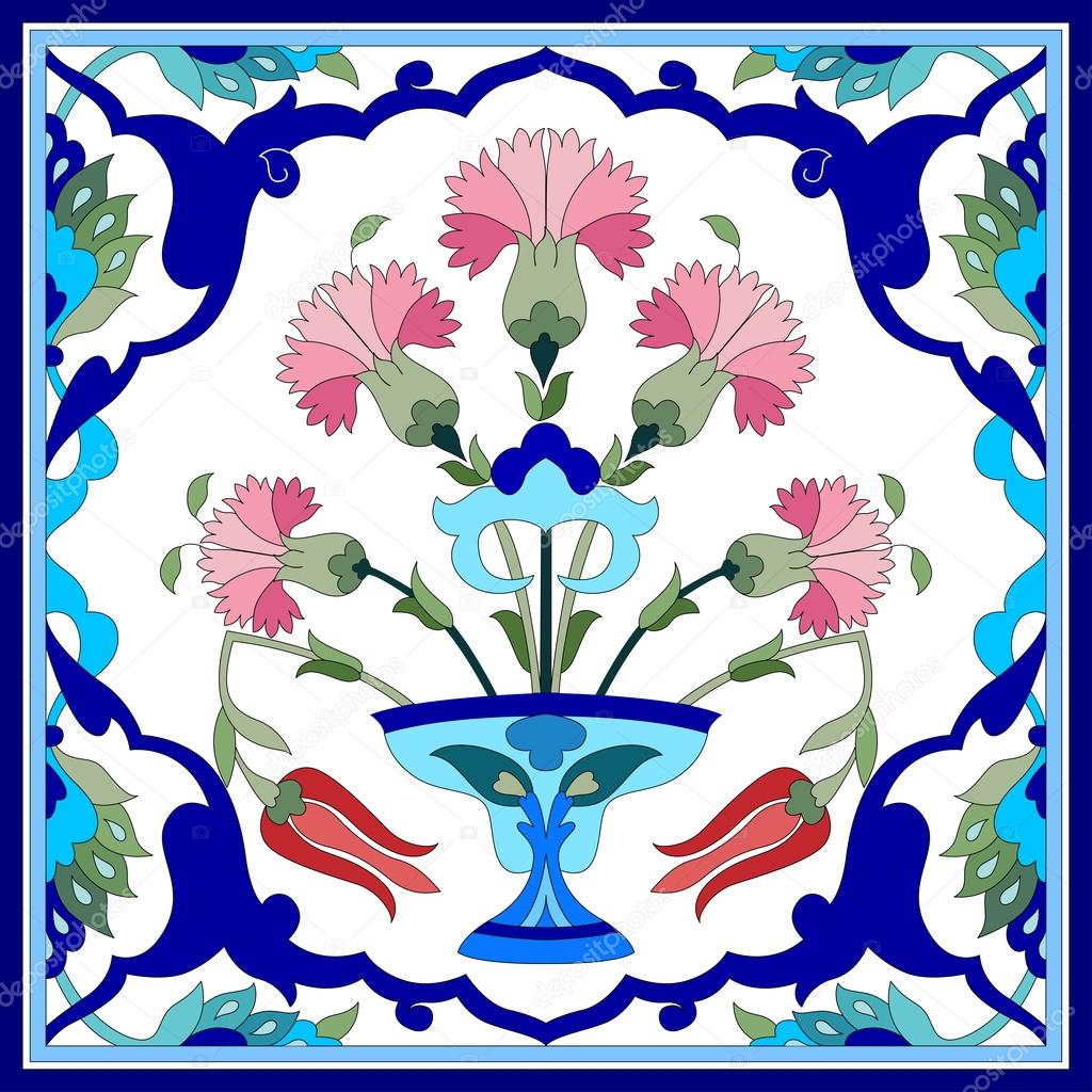 artistic ottoman pattern series seventy one