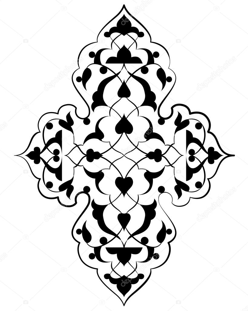 artistic ottoman pattern series seventy three