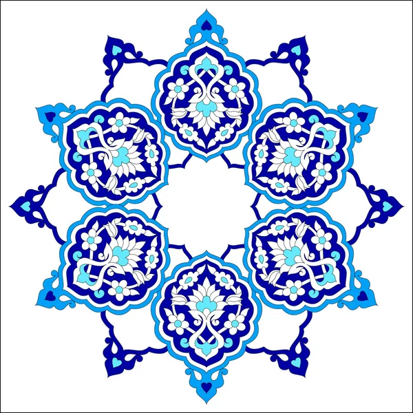 Konstnärliga ottomanska mönster serien sjuttio åtta — Stock vektor