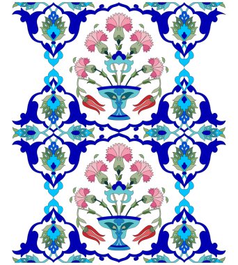 sanatsal Osmanlı desen serisi yetmiş bir sürüm