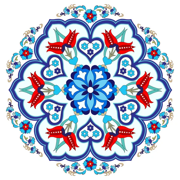 Antika Osmanlı Türk desen vektör tasarımı üç