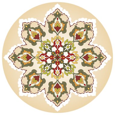 Antika Osmanlı Türk desen vektör tasarımı yirmi dokuz