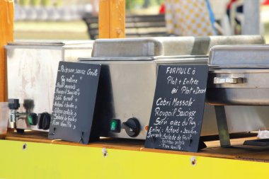 Menü bir Afrika pazarı