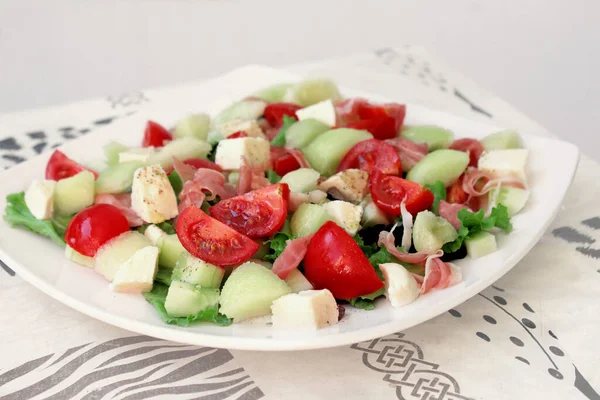 Salade Saine Aux Tomates Rucola — Photo