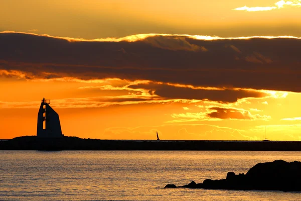 Havet i solnedgången — Stockfoto