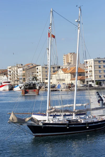 Segelbåt hamnen — Stockfoto