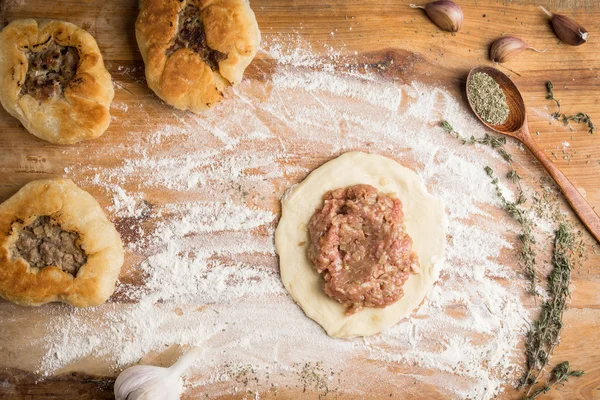 Homemade meat pies — Stock Photo, Image