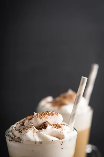 Koffie in glas — Stockfoto