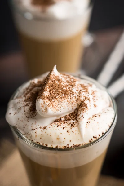 Koffie in glas — Stockfoto