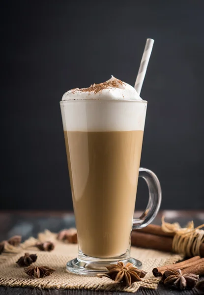 Coffee in glass — Stock Photo, Image