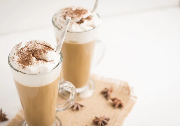 Koffie in glas — Stockfoto