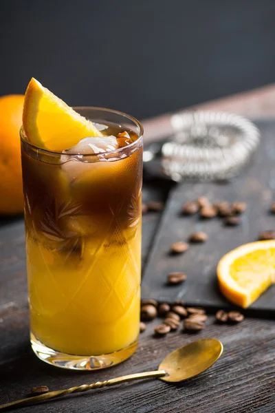 Πορτοκάλι και καφέ, κοκτέιλ — Φωτογραφία Αρχείου