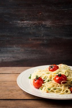 Kiraz domatesli makarna.